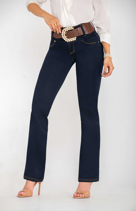 Jeans Recto Mujer azul 700-1643 ENVIO GRATIS