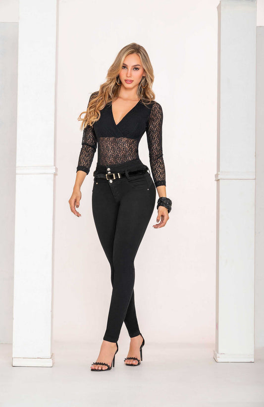 Jean Mujer Skinny Negro Levanta Cola 700-1652 ENVIO GRATIS