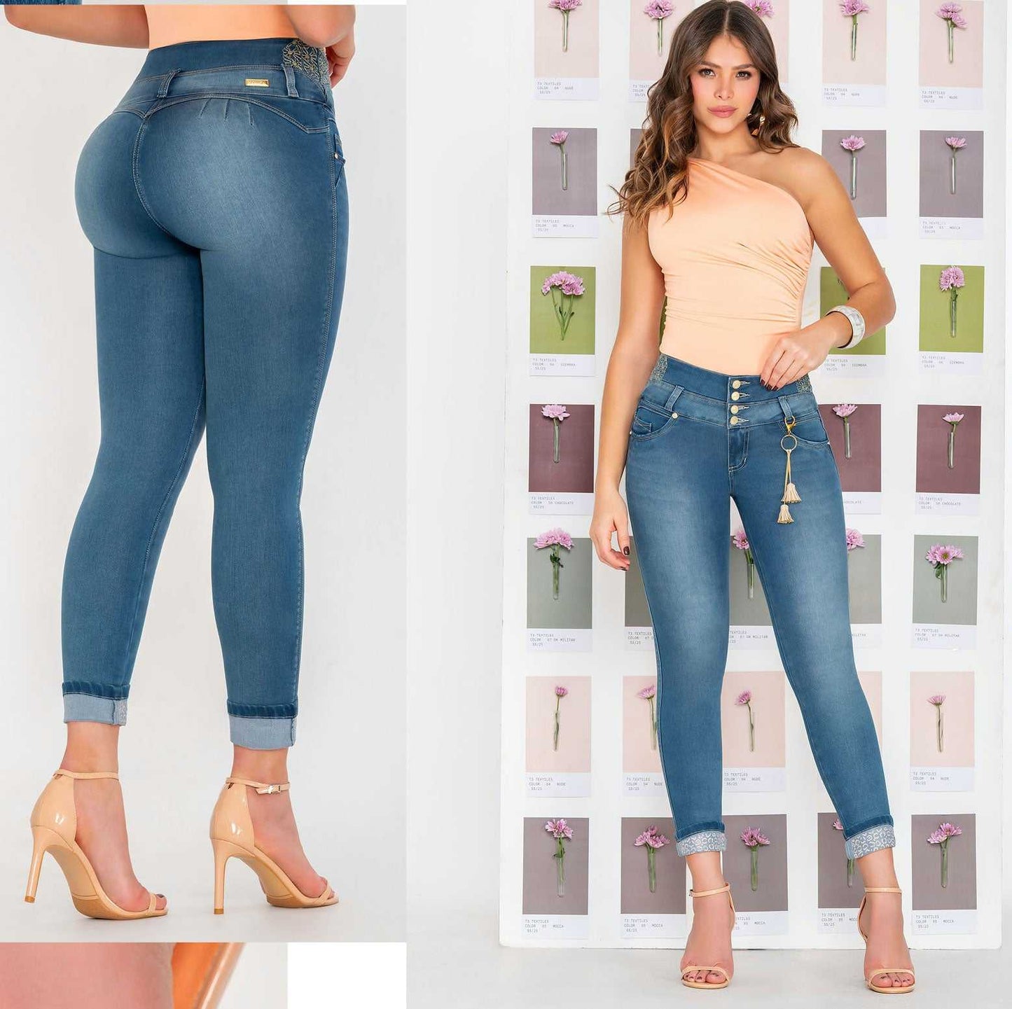 Skinny Jeans Mujer Azul 700-1677 ENVIO GRATIS