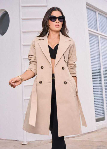 Abrigos Mujer Gaban Beige Colombia M-632 : ENVIO GRATIS