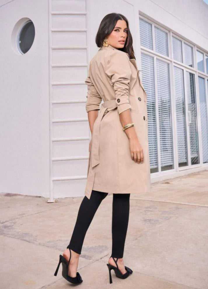 Abrigos Mujer Gaban Beige Colombia M-632 : ENVIO GRATIS