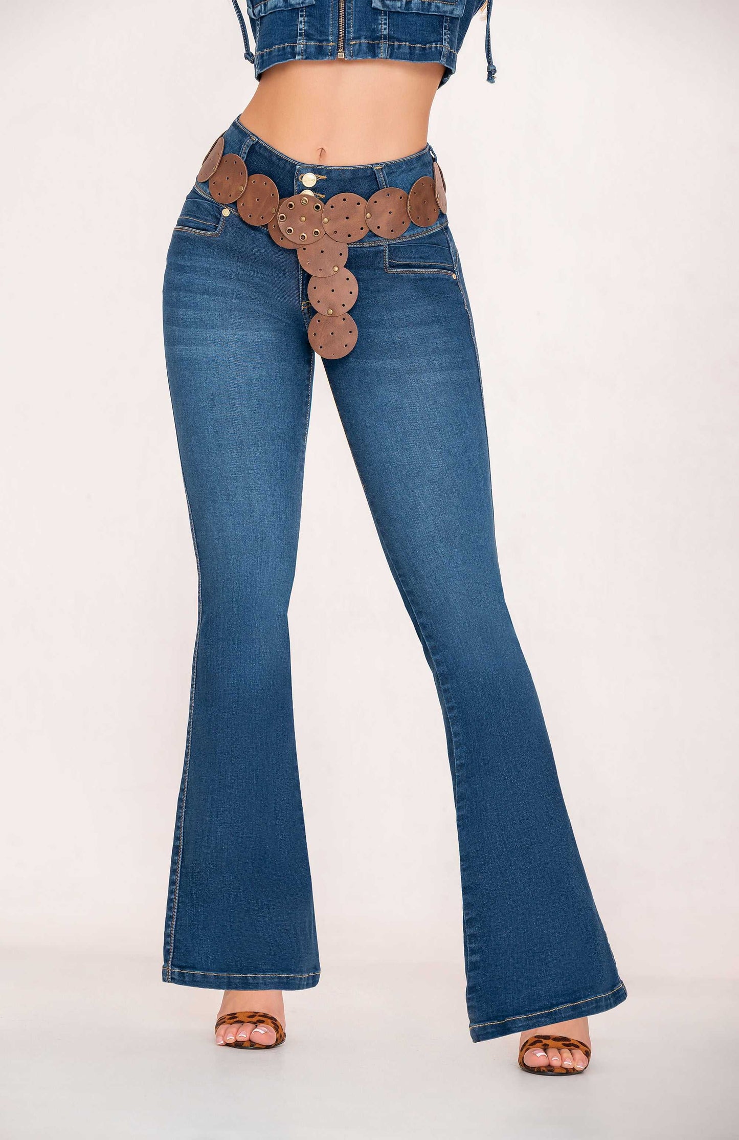 Jeans Acampanado Mujer Azul 700-1655 ENVIO GRATIS