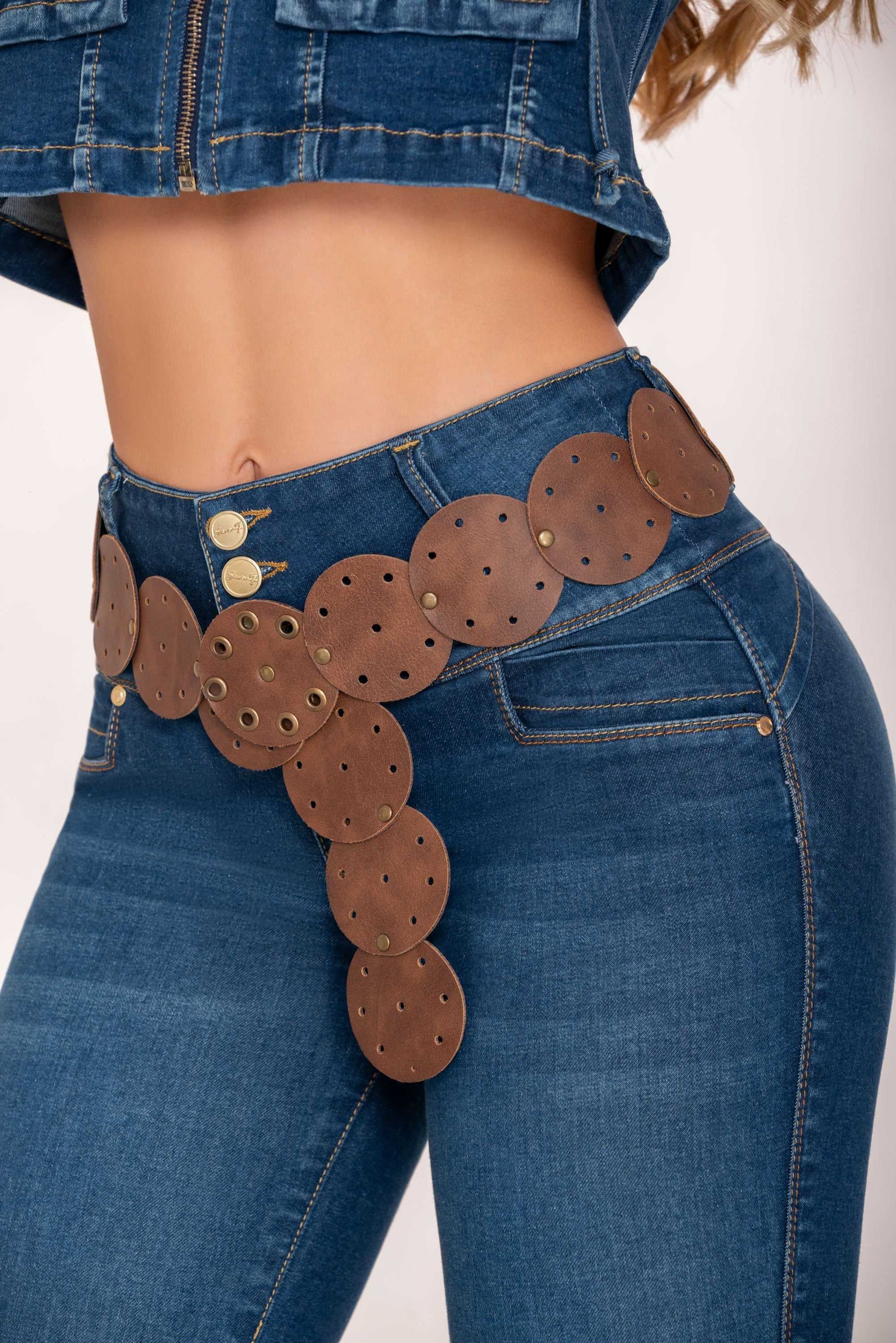 Jeans Acampanado Mujer Azul 700-1655 ENVIO GRATIS