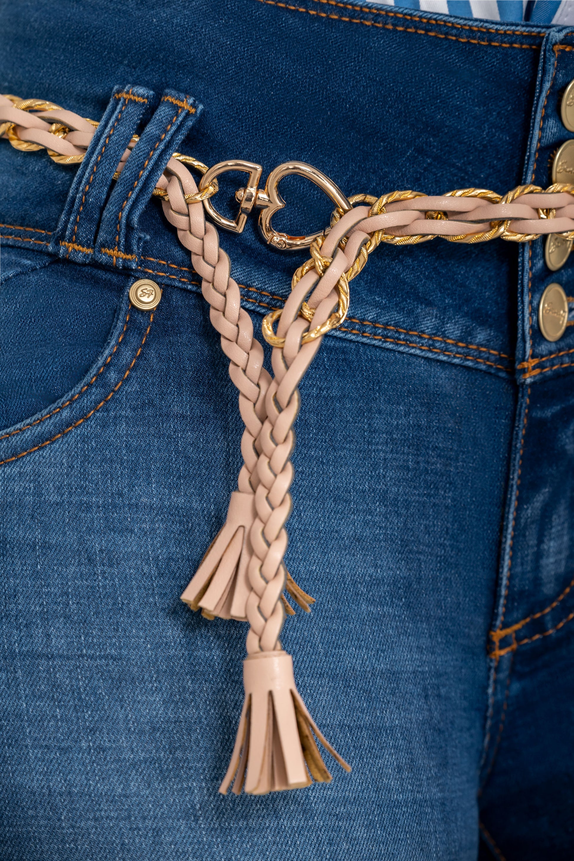 Jeans Acampanado Mujer Azul 700-1663